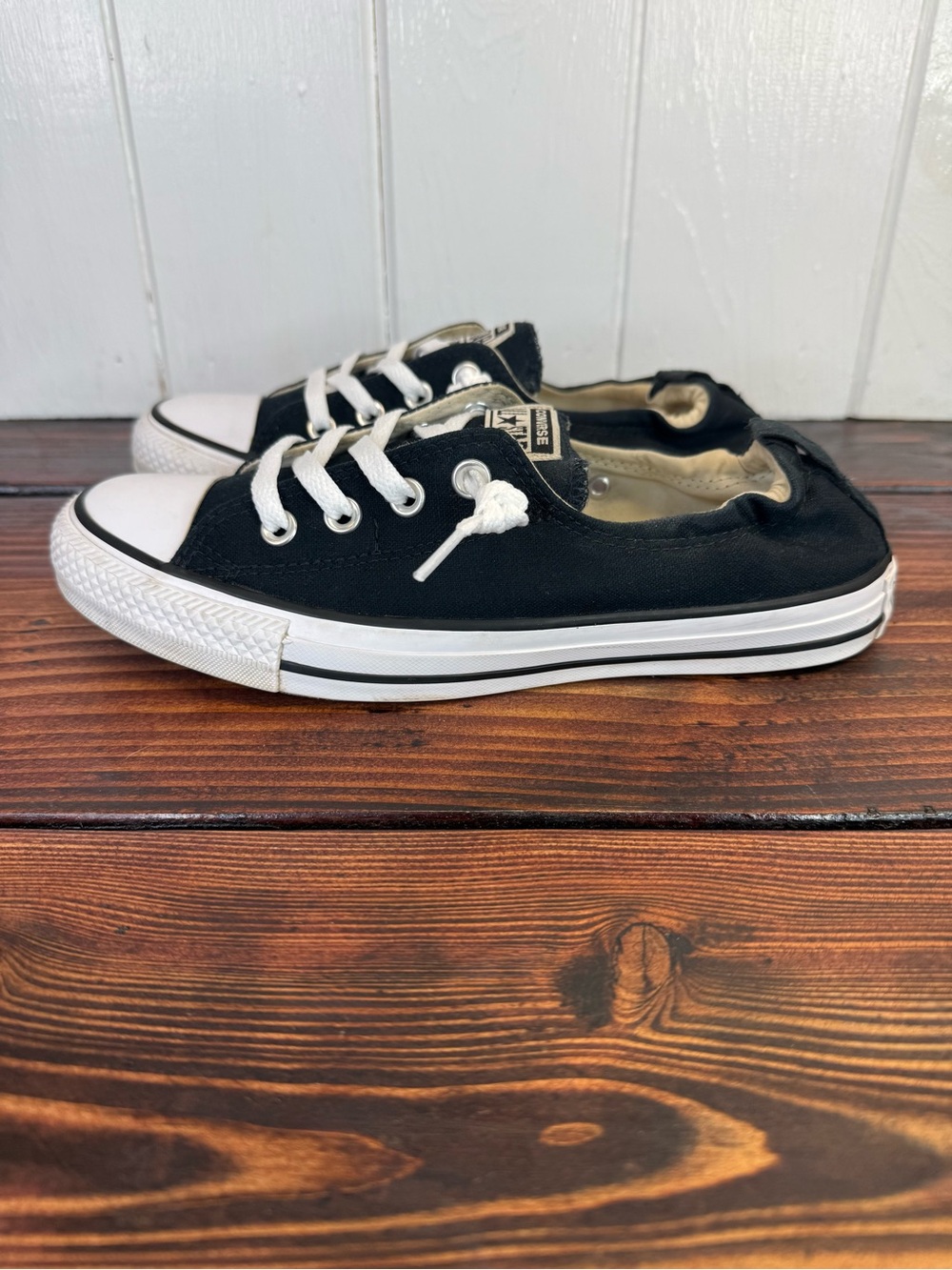 Converse Chuck Taylor All Star Shoreline Black Low Top Sneakers Women’s Size 9